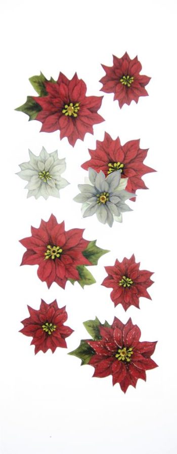 Adesivos Flores Natalinas
