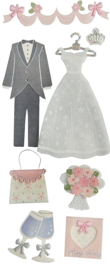 Adesivos Fofinhos Casamento II