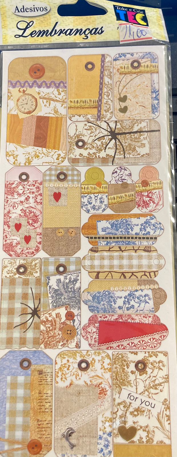 Adesivos Lembranças Tags Lembranças 2540 Toke Crie