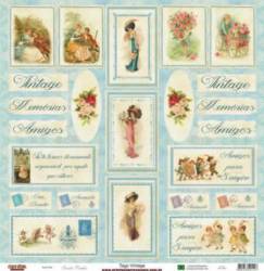 Papel Tags Vintage