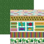 Papel Dinossauros Tags e Barrinhas