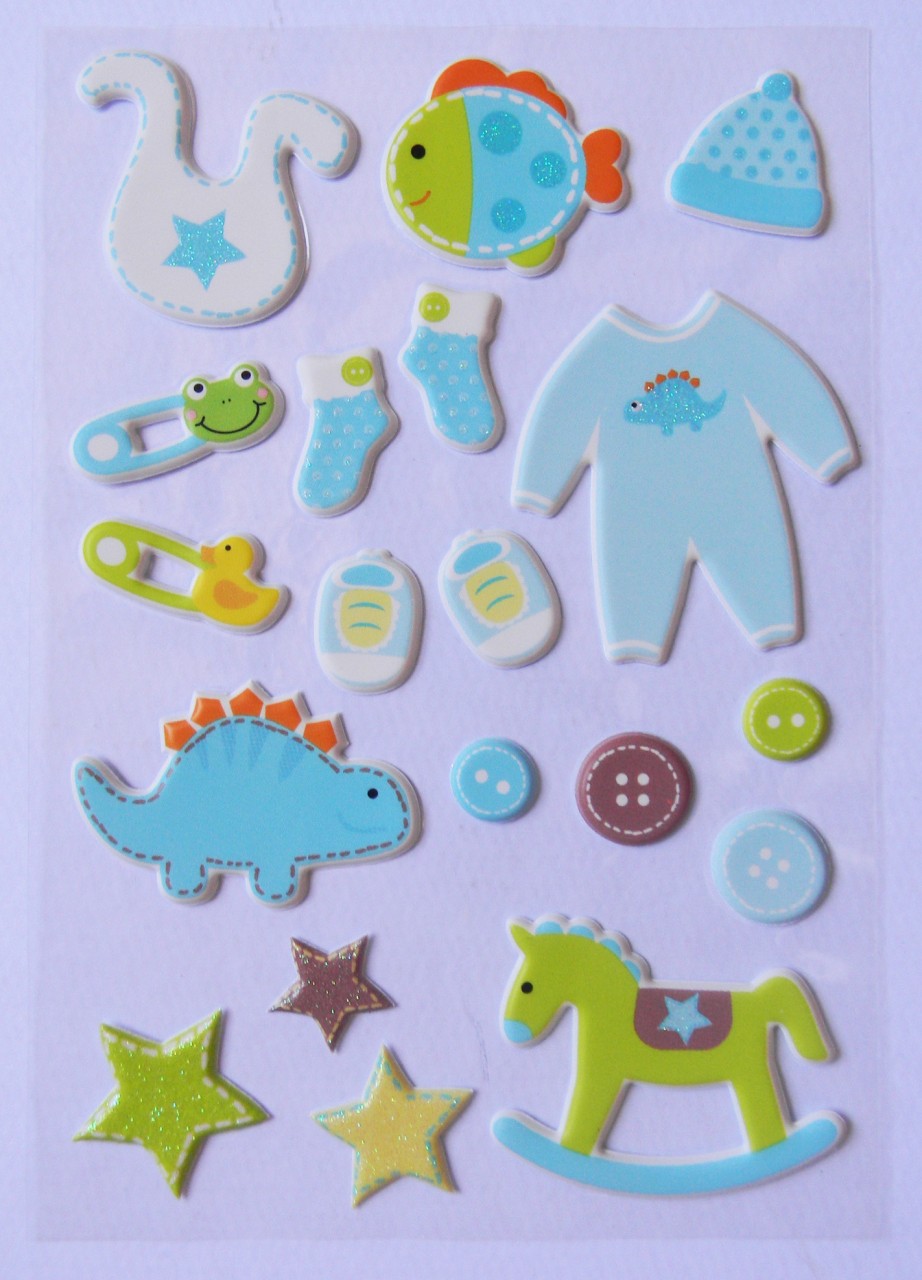 Adesivo Emborrachados Temático Bebê Menino