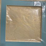 Moldura  18x18 cm na cor  Azul claro