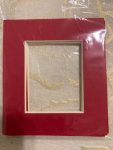 Moldura  7x8 cm na cor  Vermelho