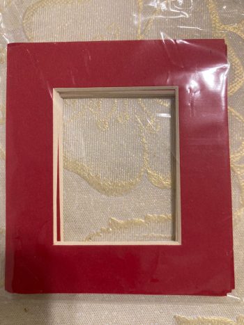 Moldura  7x8 cm na cor  Vermelho