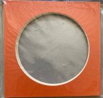 Moldura Circulo   13x13 cm na cor Laranja