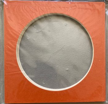 Moldura Circulo   13x13 cm na cor Laranja