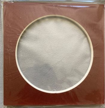 Moldura Circulo   13x13 cm na cor Marrom