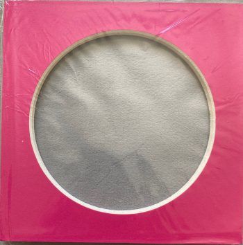 Moldura Circulo   13x13 cm na cor Rosa