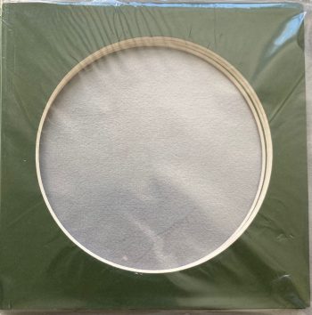 Moldura Circulo   13x13 cm na cor Verde