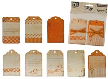 Tags Vintage Laranja