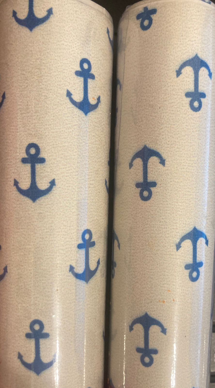 Tecido Adesivado Âncora Azul