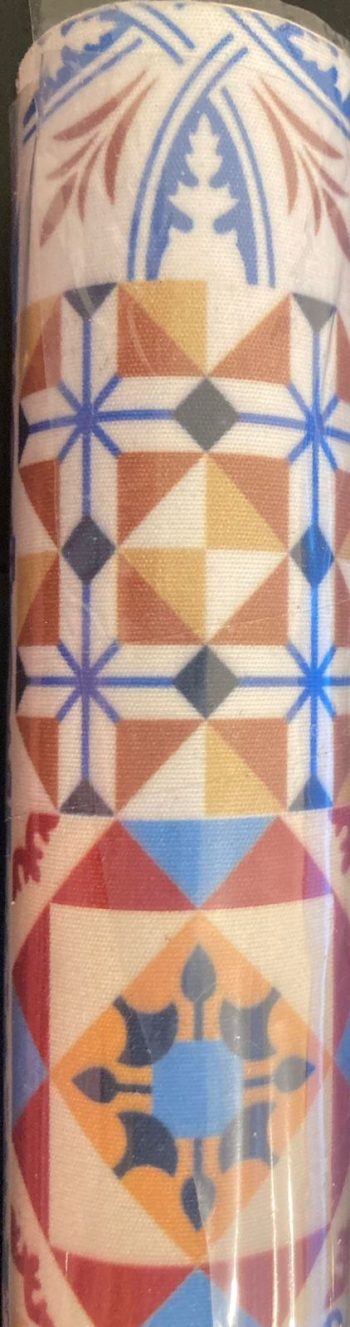 Tecido Adesivado Mosaico Azulejos