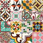 Tecido Adesivado Mosaico G