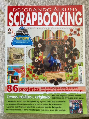 Revista USADA Decorando Álbuns Scrapbooking Friends