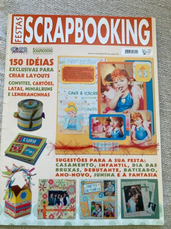 Revista USADA Decorando Álbuns Scrapbooking Festas