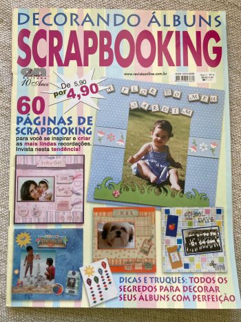 Revista USADA Decorando Álbuns Scrapbooking Flor do Jardim