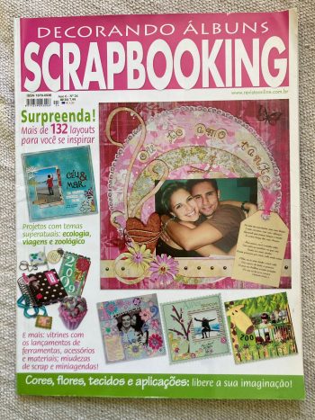 Revista USADA Decorando Álbuns Scrapbooking Namorados