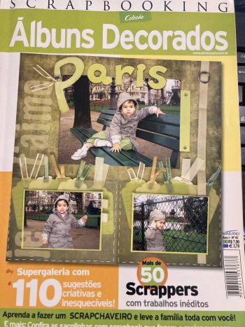 Revista USADA Decorando Álbuns Scrapbooking Paris