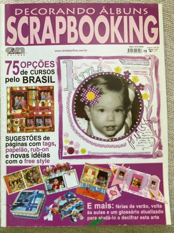 Revista USADA Decorando Álbuns Scrapbooking Princesa