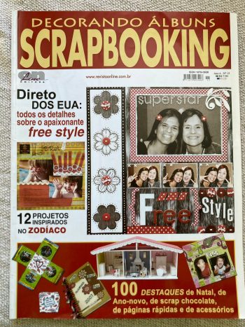Revista USADA Decorando Álbuns Scrapbooking Super Star