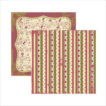 Papel Flores de Natal e listras