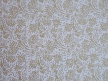 Papel Metalizado Arabesco Ouro