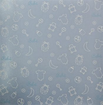 Papel  Metalizado Bebe Azul