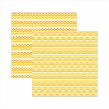 Papel Multitons Chevron Mostarda