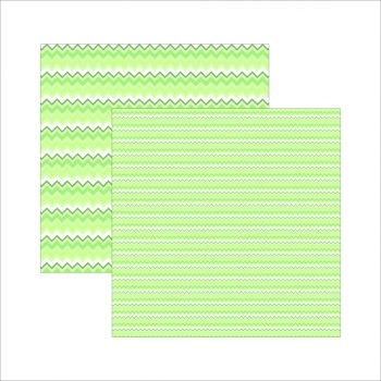Papel Multitons Chevron Verde