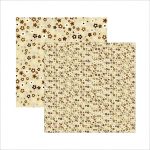 Papel Multitons Floral Marrom