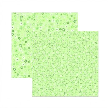 Papel Multitons Floral Verde