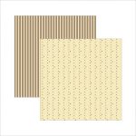 Papel Multitons Poá e Listras Marrom