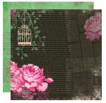 Papel Rosas Palavras