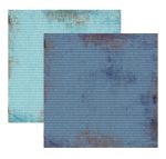 Papel Vintage Azul Manuscrito