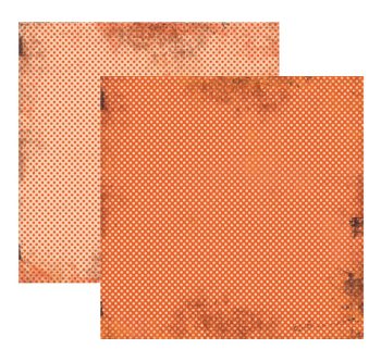 Papel Vintage Laranja Poá