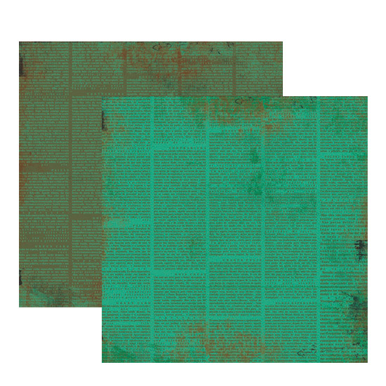 Papel Vintage Verde Jornal